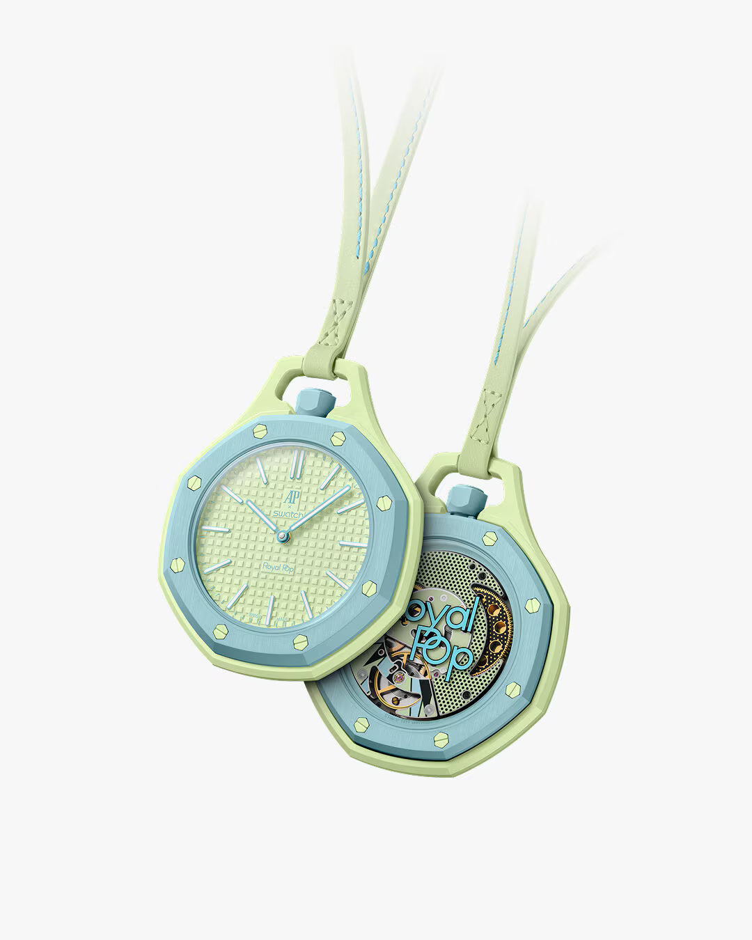 Montre Royal Pop BLAUE-ACHT de couleur bleue, modèle tendance avec style unique et possibilité de personnalisation avec bracelets Royal Pop