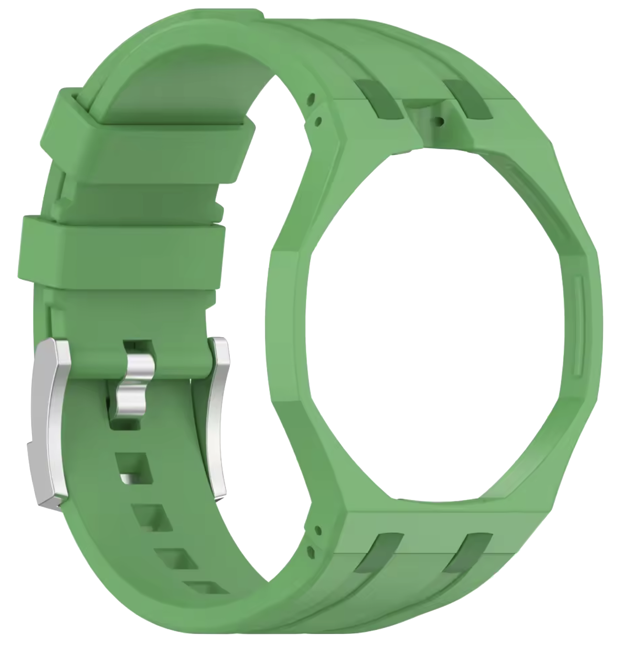 Bracelet GREEN-EIGHT vert adapté aux montres Royal Pop, accessoire tendance pour une personnalisation unique