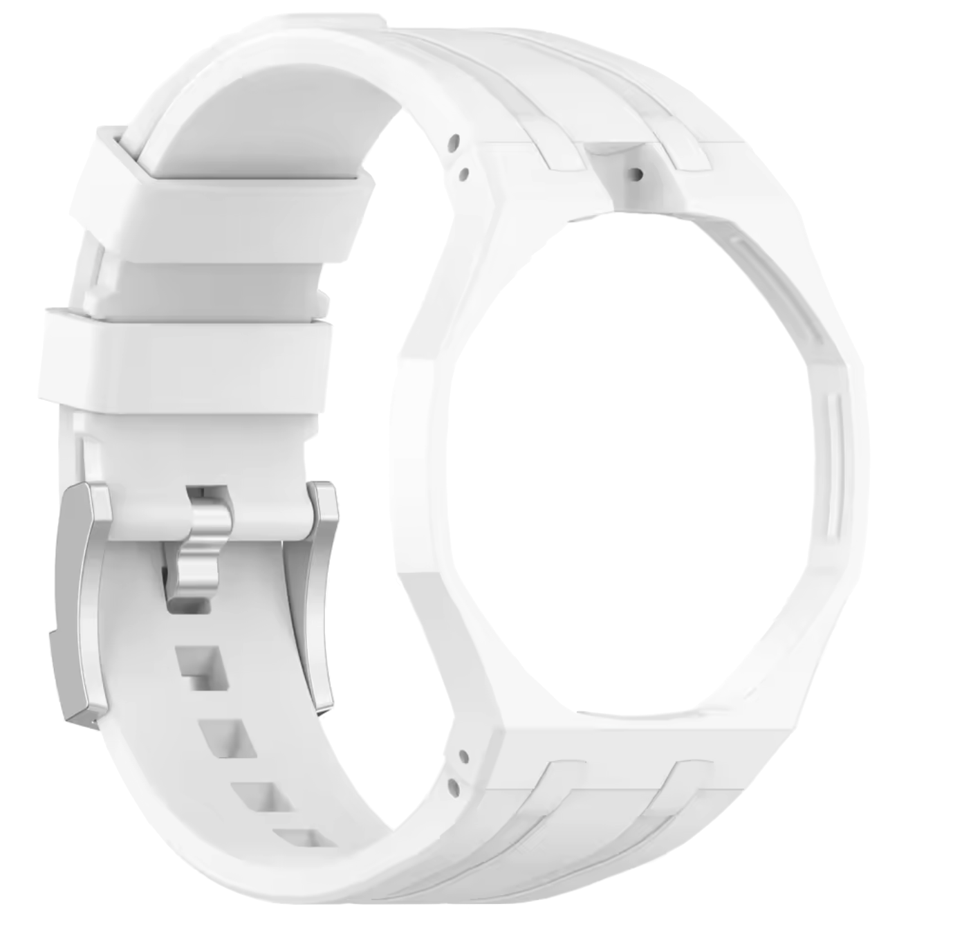 Bracelet blanc HUIT-BLANC compatible Royal Pop, accessoire interchangeable pour transformer l’apparence d’une montre