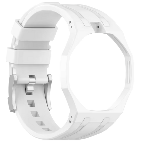 Bracelet blanc HUIT-BLANC compatible Royal Pop, accessoire interchangeable pour transformer l’apparence d’une montre