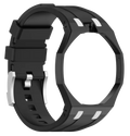 Bracelet noir OCHO-NERO compatible Royal Pop, accessoire élégant pour personnaliser une montre tendance