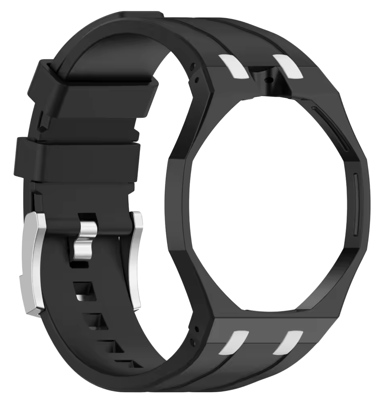 Bracelet noir OCHO-NERO compatible Royal Pop, accessoire élégant pour personnaliser une montre tendance