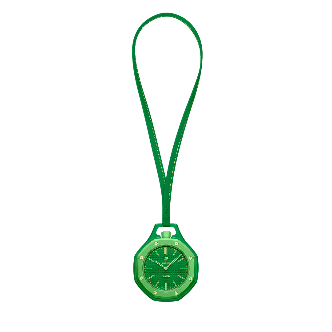 Montre Royal Pop GREEN-EIGHT verte au style moderne, montre personnalisable avec bracelets compatibles Royal Pop